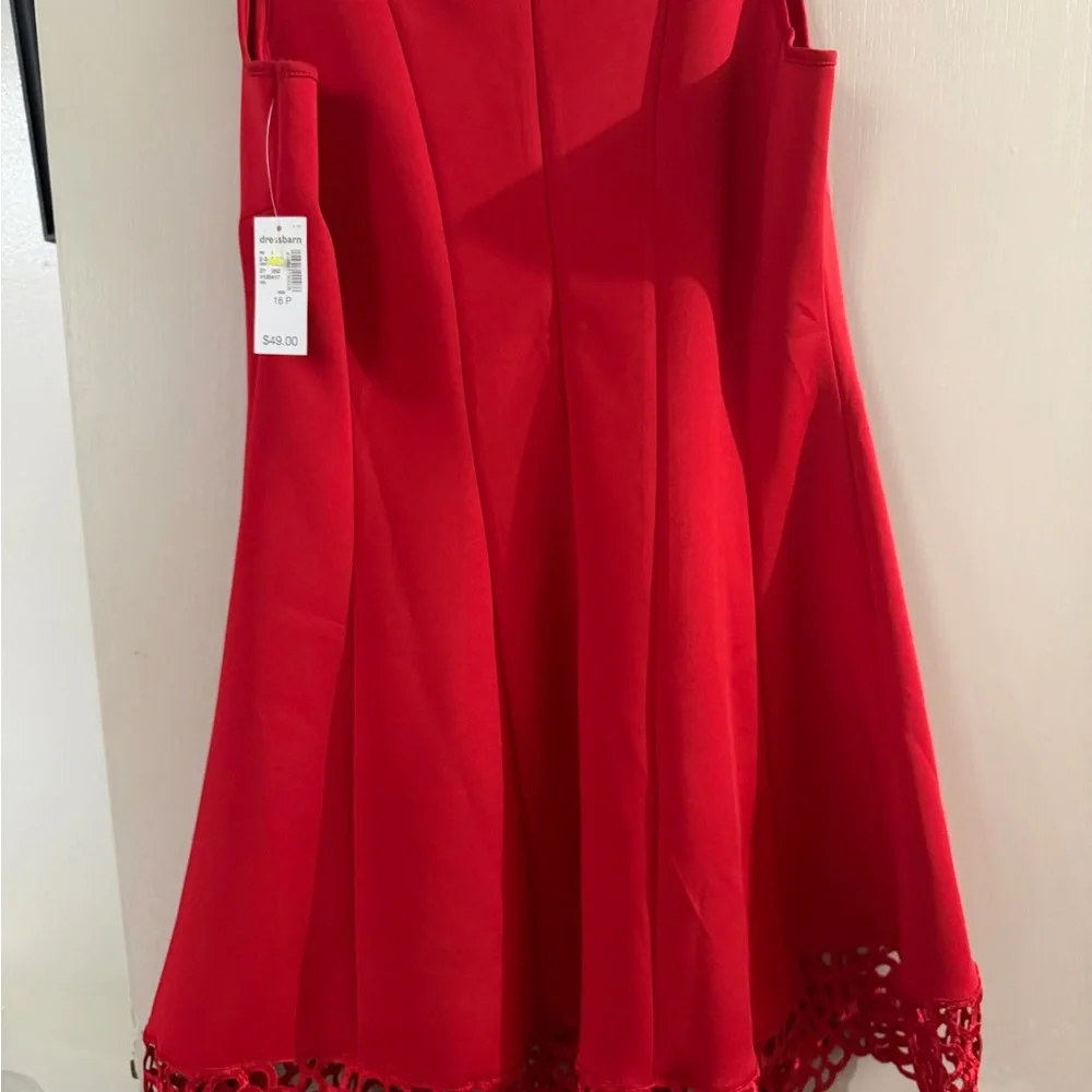 dressbarn Vibrant Red Mini Dress - Picture 2 of 4